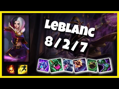 LeBlanc vs Yone Mid 11.2 Challenger Gameplay S11 (8/2/7) - KOREAN