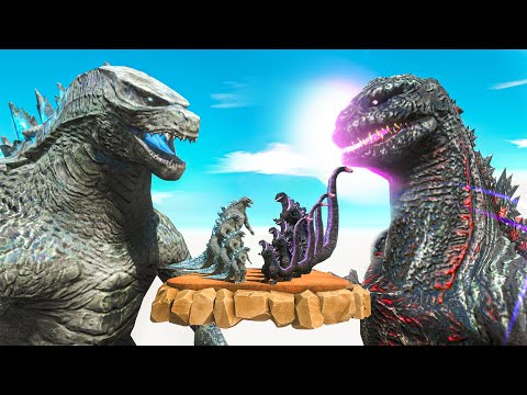 Legendary Godzilla War - Growing Godzilla 2014 VS Shin Godzilla, Size Comparison Godzilla | ARBS
