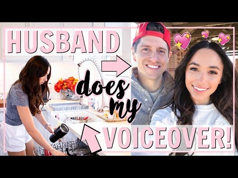 CLEAN THE HOUSE WITH ME! HUSBAND DOES MY VOICEOVER! | Alexandra Beuter Video