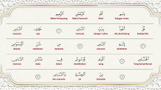 Download lagu Terjemahan Surah An-Nas Perkata Bahasa Melayu Indonesia #quran mp3
