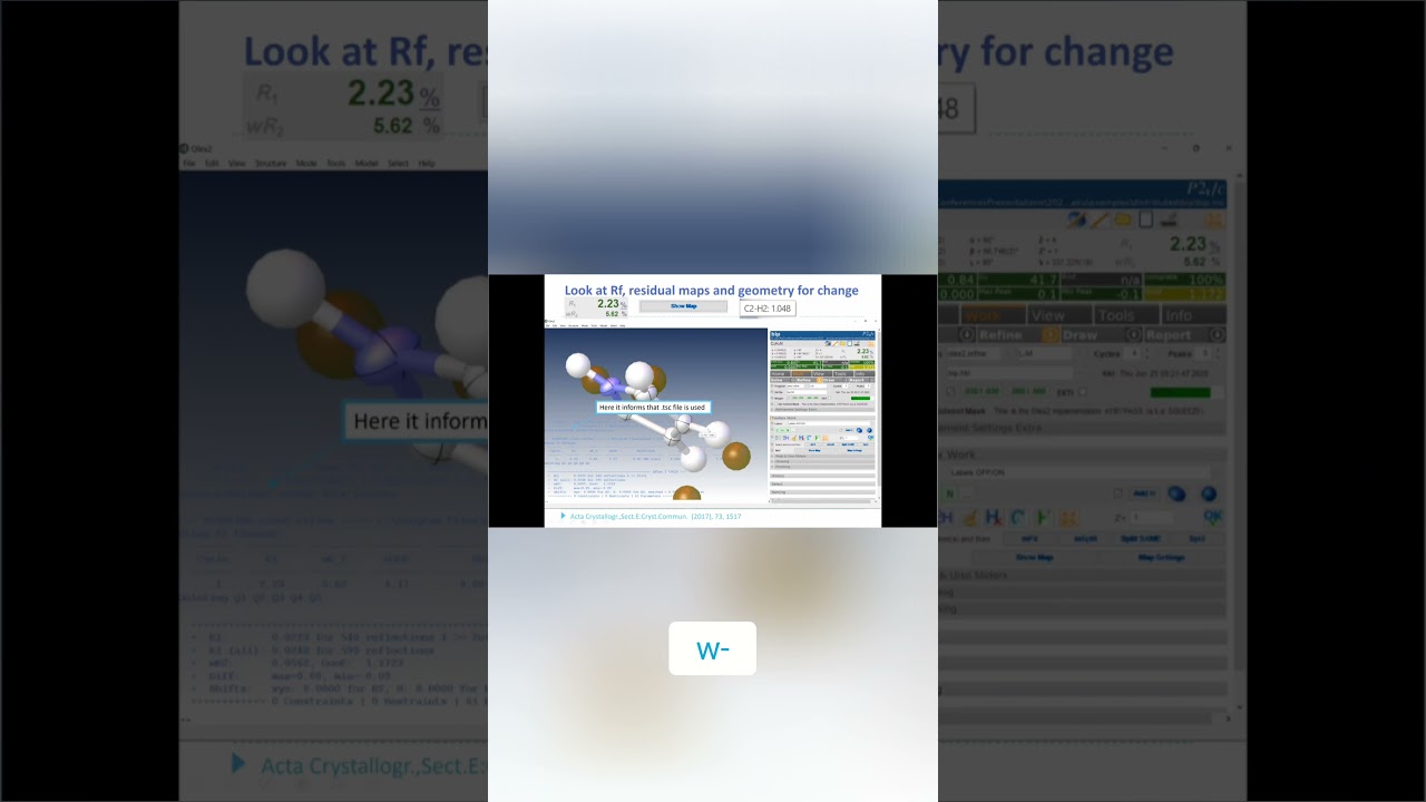 OLEX2 Refinement  Crystal Structure TEM Explained!