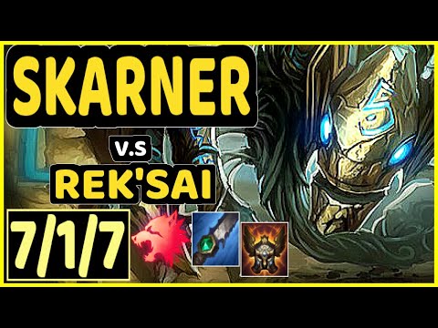 STYLLEE (SKARNER) vs REK'SAI - 7/1/7 KDA JUNGLE GAMEPLAY - EUW Ranked GRANDMASTER