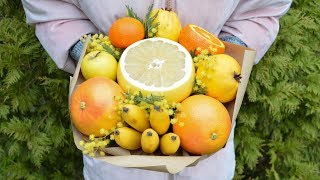 Фруктовый букет ☆ ПОДАРОК своими руками