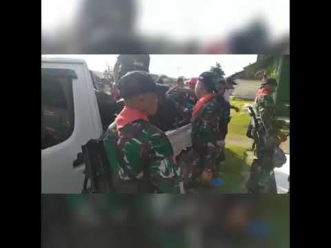 Perpisahan Satgas Yonif 731 KABARESI. Kecamatan Dofa