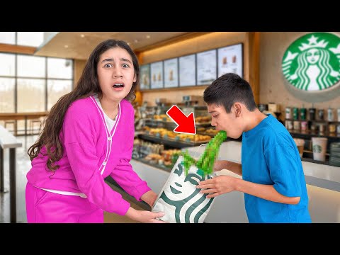 He THREW UP in Starbucks… 