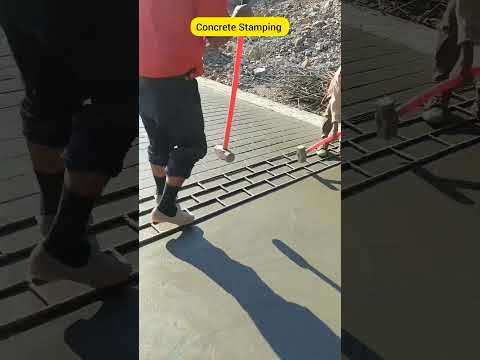 Concrete Stamping #shorts