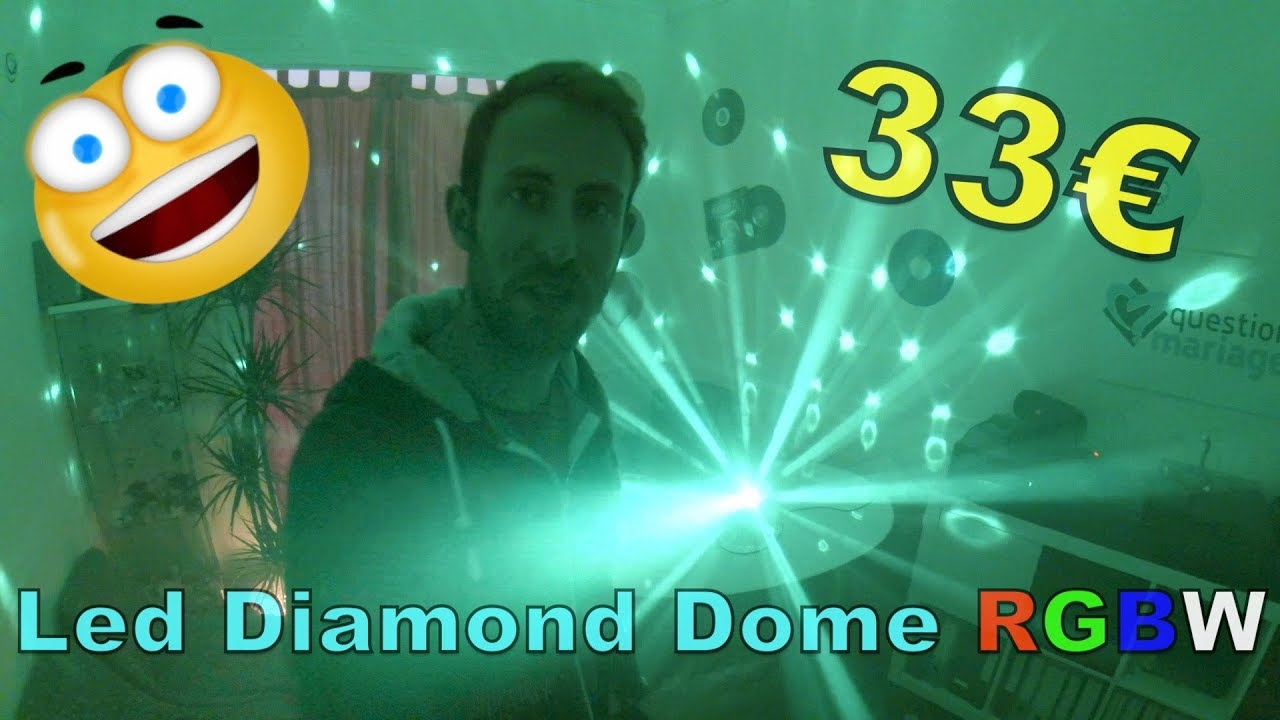 Un jeu de lumière à 33€ ! 👍 Fun Génération Led Diamond Dôme RGBW ✅