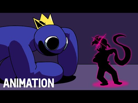 Blue Vs. Evil Boyfriend | Rainbow Friends x Friday Night Funkin'