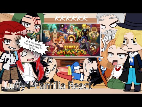 LUFFY + FAMILY 🧑‍🤝‍🧑 react to ONE PIECE SECRET SANTA - PART 1 \ Voice makers°🤣KKKKK