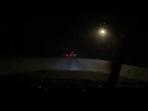 Drive from Weed to Mt Shasta in heavy snow