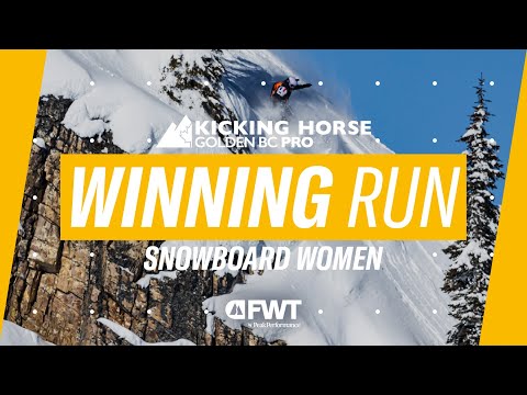 Snowboard Women Winning Run I 2024 Kicking Horse Golden BC Pro