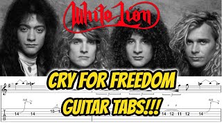 CRY FOR FREEDOM | White Lion | Guitar Cover | TAB