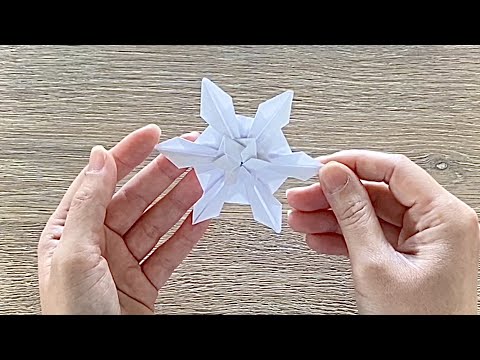 Origami Snowflake / Christmas Paper Snowflake ❄️