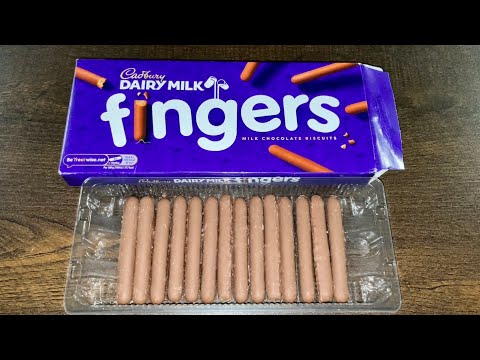 Cadbury Chocolate Dairy Milk Fingers Unboxing - Review - Taste Test - ASMR