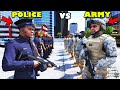 Franklin S POLICE Vs The ARMY Biggest Battle In GTA 5 SHINCHAN And CHOP