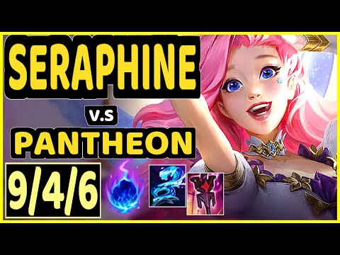 DUMBLEDOGE (SERAPHINE) vs PANTHEON - 9/4/6 KDA BOTTOM SUPPORT GAMEPLAY - EUW Ranked DIAMOND