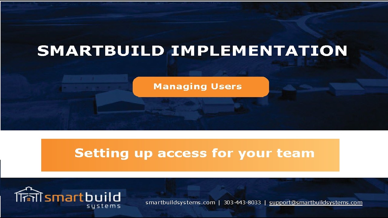 Smartbuild - Adding more users