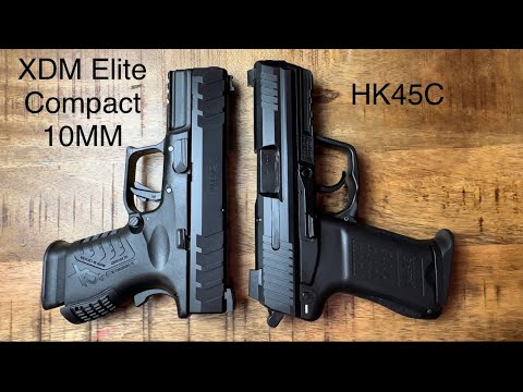 HK 45C vs Springfield XDM Elite 10MM Compact.  @HecklerKochTV @SpringfieldArmoryInc