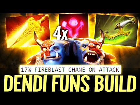🔥 DENDI Ogre Magi funs build with Radiance + Swift Blink + Moonshard — 17% Stun Chance Dota 2 Pro