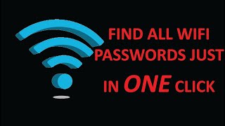 Find all wifi passwords nearby just in 1 click | From Laptop or PC
