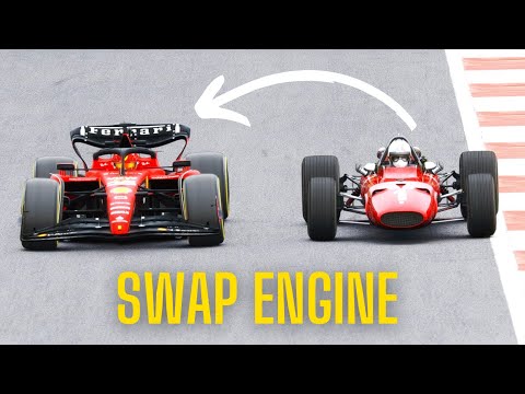 Ferrari F1 2023 vs Ferrari F1 1967 - SWAP ENGINE - WHO WILL WIN?   Monza GP
