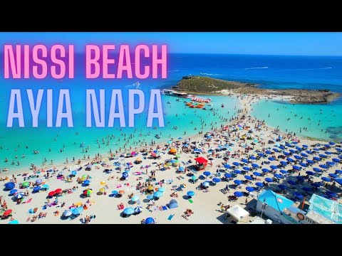 Nissi Beach Ayia Napa Cyprus 2022 by Drone 4K