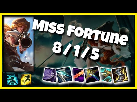 Miss Fortune vs Malzahar NA Challenger BOT (8/1/5) - v11.1