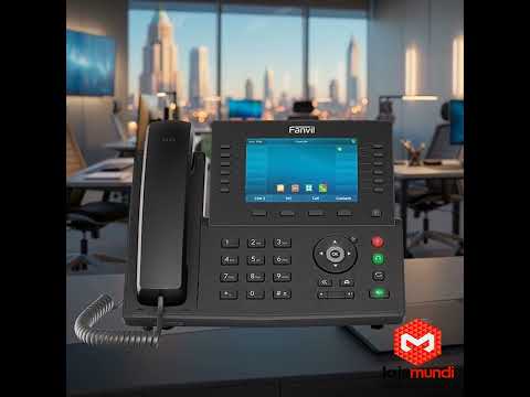 Video do produto Telefone IP Fanvil X7C - 20 Linhas SIP, Gigabit, Bluetooth 4.2 e Tela Colorida 5"