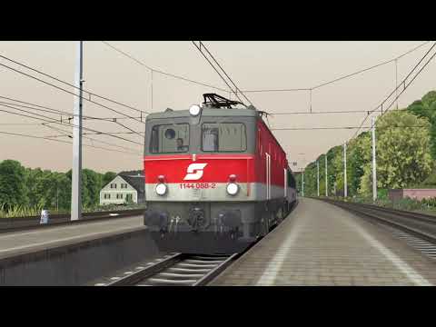 ÖBB 1144 with EC158 leaving Spielfeld-Strass