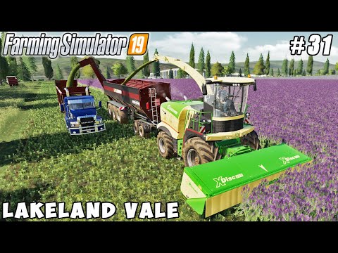 Harvesting alfalfa, chopping for fermentation & making bales | Lakeland Vale 2 | FS 19 | ep #31