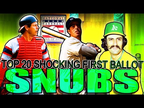 TOP 20 SHOCKING 1st Ballot Hall Of Fame SNUBS!!! You Won't Believe These  LEGENDARY NAMES!!!
