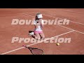Little Girl Tennis Player Crying On The Tennis Court Gets Up And Leaves
