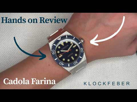 🔥 @cadolawatches8439 Farina Automatic "Indigo Haze" – Hands-On Review | Blue Dial Orange Hands 🏎️💙