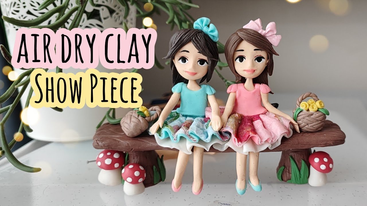 Easy Show Piece Idea with Air Dry Clay | Clay Craft Ideas | Clay Art