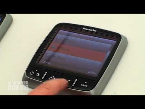 Raymarine's new i70 pilot controls at the Southampton Boat Show 2011