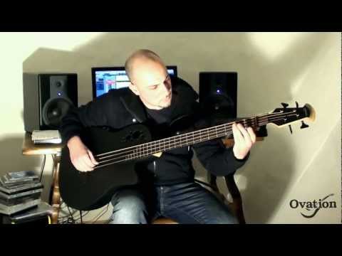 Ovation B778TX-5 Pro Series Elite TX Mid Depth Maple Neck 4-String Acoustic-Electric Bass Guitar image 11