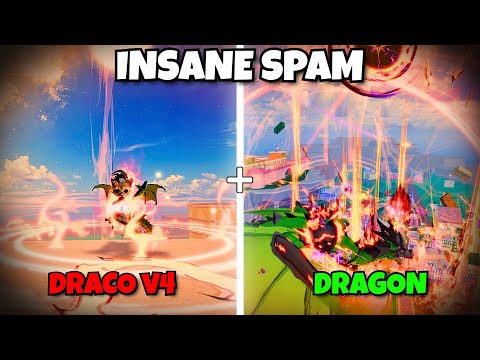 DRAGON + DRACO V4 is so Insanely BROKEN 💀... (bloxfruitspvp)
