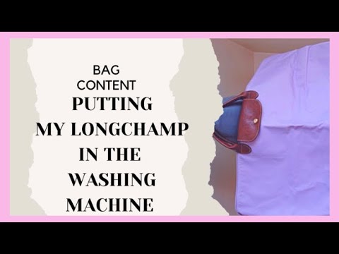 YouTube video about: Can you put a longchamp bag in the washing machine?