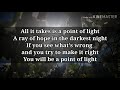 Point of Light - Randy Travis  ( Lyric Video )