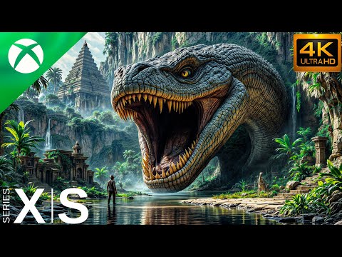 Titanoboa vs Indiana Jones Epic Boss Fight | Realistic Ultra Graphics | Xbox X Gameplay [4K 60FPS]