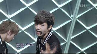 12 01 08 인기가요 = TEEN TOP Girl Friend + 미치겠어 =