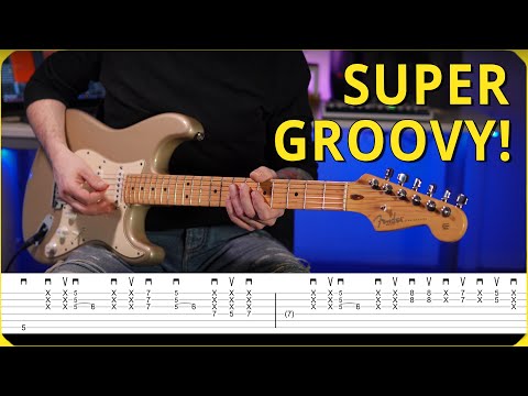 SUPER GROOVY FUNK BLUES Rhythm with POV and TABS !