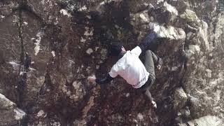 Video thumbnail of Anti Gravity, 四段 (8a+). 日之影 (Hinokage)