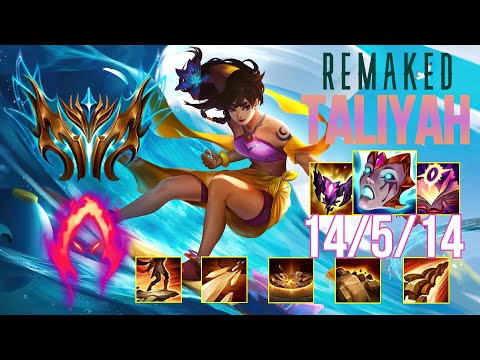 TOP 1 CHALLENGER Guides How to Play Remaked Taliyah Jungle & Carry + Best Build/Runes Season 12