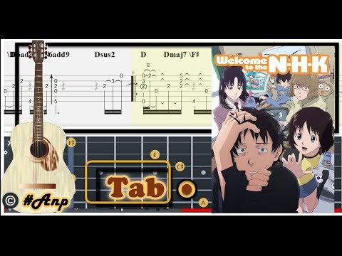 Guitar Tab - Youkoso! Hitori Bocchi (Welcome to N.H.K.) OST Fingerstyle Tutorial Sheet Lesson #Anp