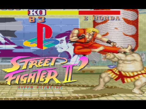 Street Fighter II': Hyper Fighting playthrough (Playstation) (1CC)