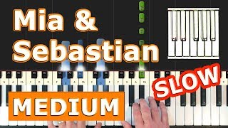 La La Land - Mia & Sebastian's Theme - Piano Tutorial Easy SLOW - How To Play (Synthesia)