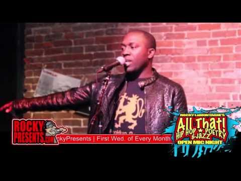 Ainsley Burrows at All That! Hip Hop Poetry & Jazz /open mic