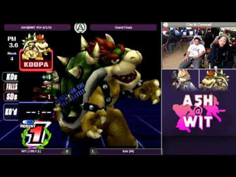 WIT | ORLY (G&W/Bowser) vs Kels (Fox/Falcon) - ASH@WIT #54 Project M Grand Finals