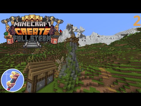 Minecraft Create Mod | Automatic cobblestone generator (Ep. 2)